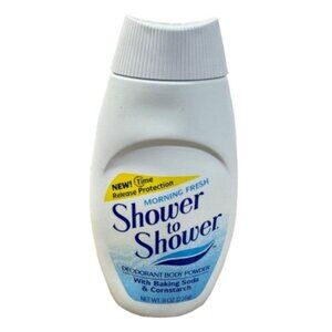 Vintage 1993 Shower to Shower w/ Talc Morning Fresh Body Powder 8oz Movie Prop